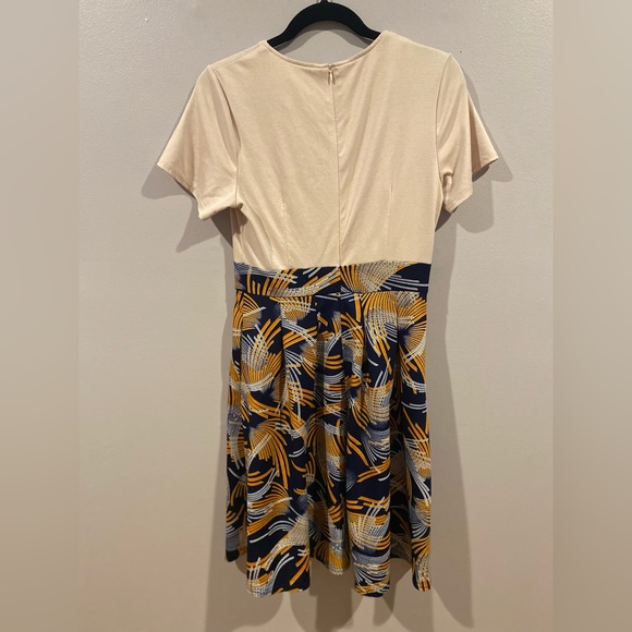 MEDIUM YATHON Vintage Floral Flared A-Line Swing Casual Party Dresses with Pocke - Picture 2 of 4